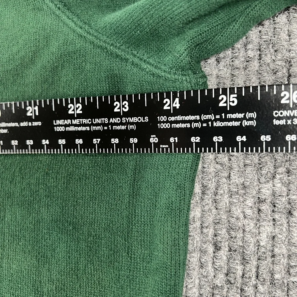 Polo Ralph Lauren Sweater Mens XL Extra Large Green Long Sleeve Mock 1/4 Zip